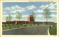 Entrance To Toledo Express Airport Ohio Postcard Postcard