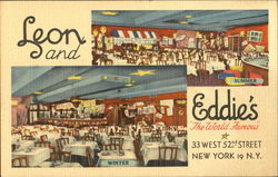 Leon & Eddie's, 33 West 52nd Street New York, NY Postcard Postcard