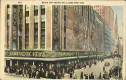 Radio City Music Hall New York, NY Postcard Postcard