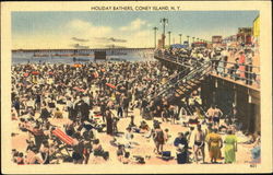 Holiday Bathers Postcard