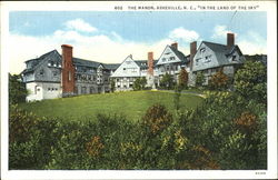 The Manor Asheville, NC Postcard Postcard