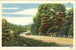 Driving on a Country Road Postcard