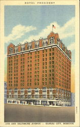 Hotel President, 14th And Baltimore Avenue Postcard