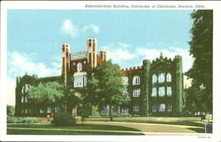 Administration Building, University of Oklahoma Norman, OK Postcard Postcard