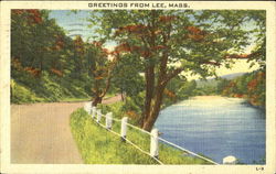 Greetings From Lee Massachusetts Postcard Postcard