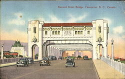 Burrard Street Bridge Vancouver, BC Canada British Columbia Postcard Postcard