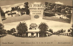 La Fiesta Motor Court, 2240 Grand Ave., U. S. 60, 70 and 89 Phoenix, AZ Postcard Postcard