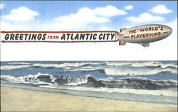 Greetings From Atlantic City New Jersey Postcard Postcard