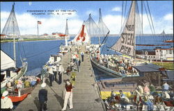 Fishermen's Pier At The Inlet Atlantic City, NJ Postcard Postcard