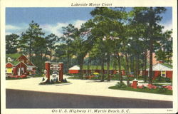 Lakeside Motor Court, U.S. Highway 17 Postcard