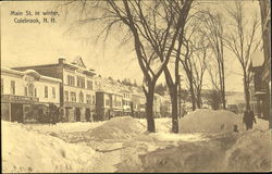 Main St. In Winter Postcard