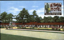 El Patio Motel, On U.S. 17, 1½ Miles North of the Business District Postcard