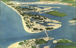 John's Pass Bridge, GB25, Greater Gulf Beaches St. Petersburg, FL Postcard Postcard