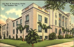 City Hall And Public Library Postcard