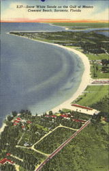 Snow White Sands On The Gulf Of Mexico, Crescent Beach Postcard