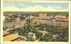 Hemming Park In Downtown Postcard