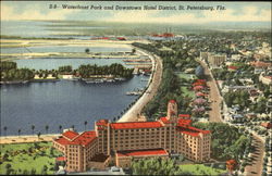 Waterfront Park And Downtown Hotel District St. Petersburg, FL Postcard Postcard