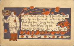 July 4th - Eskimo 4th of July Postcard Postcard