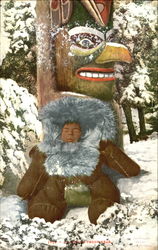 An Eskimo Teddy Bear Postcard