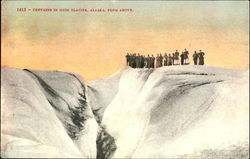 Crevasse In Muir Glacier Alaska Postcard Postcard