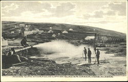 Mining With Hydraulic Lift On Glacier Creek Nome, AK Postcard Postcard