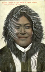 Eskimo Woman Of Cape Prince Of Wales Postcard