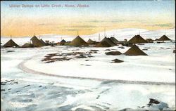 Winter Dumps On Little Creek Nome, AK Postcard Postcard