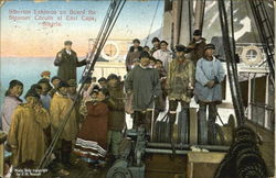 Siberian Eskimos On Board The Steamer Corwin, East Cape Postcard