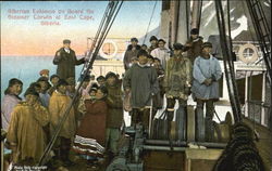 Siberian Eskimos On Board The Steamer Corwin, East Cape Postcard