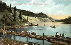 Looking Up The River Above Miles Canyon Postcard