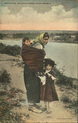 Native Woman And Children Alaska Native Americana Postcard Postcard