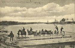 Kennedy's Pack Train With Gold Dust From The Creeks Alaska Postcard Postcard