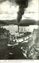 Steamer White Horse In Five Finger Rapids Postcard