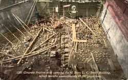 Concrete Friction Piles Carrying The 42 Story L. C. Smith Building Postcard