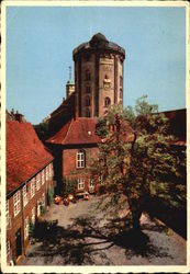 View Of The Round Tower From The Regens Court Copenhagen, Denmark Postcard Postcard