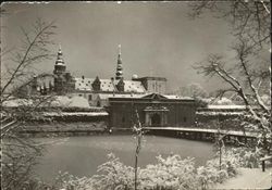 Kronborg Winter Denmark Postcard Postcard