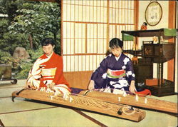 Playing The Koto Postcard