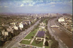 Santiago Aviation Plaza Chili Aircraft Postcard Postcard