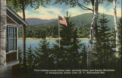 Lot of 100: Indian Lake and Porter and Squaw Mountains Postcard