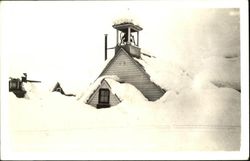 Church Steeple after a Blizzard Postcard