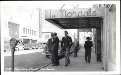 Business Street Scene Postcard