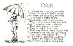 Rain Postcard