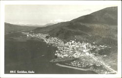 Aerial View Ketchikan, AK Postcard Postcard