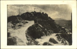 Mountaintop cross Postcard