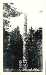 The Community Totems Pole Sitka, AK Postcard Postcard