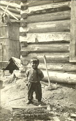 Indian Boy - Wisconsin Native Americana Postcard Postcard