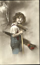 Little Girl Tinted Postcard