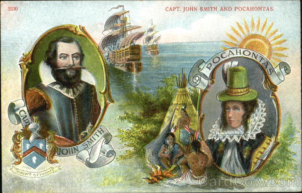 Capt. John Smith And Pocahontas 1907 Jamestown Exposition