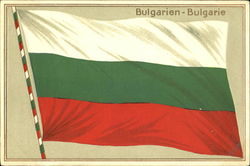 Bulgarien – Bulgarie Flags Postcard Postcard