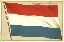 Luxemburg – Luxembourg Flag Postcard